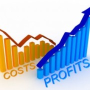 Graphs representing reducing cost and increase profit